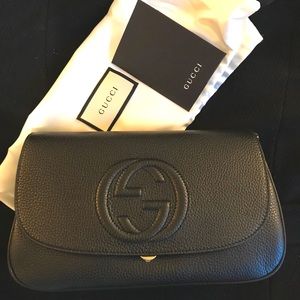 [NEW/ NEVER USED] GUCCI “GG” Calfskin Crossbody